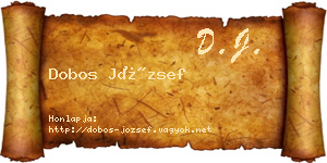 Dobos József névjegykártya